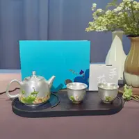 银山社-郑丽卿荷花银一壶两杯ZH80lm