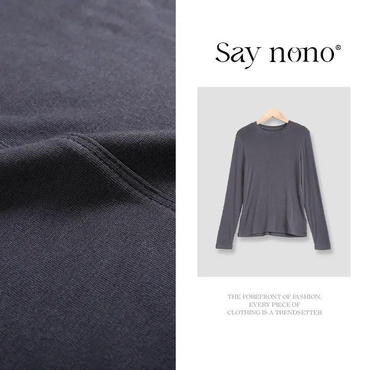 懒猫nono│Saynono 天丝羊毛圆领奶皮长袖/XXYY8201