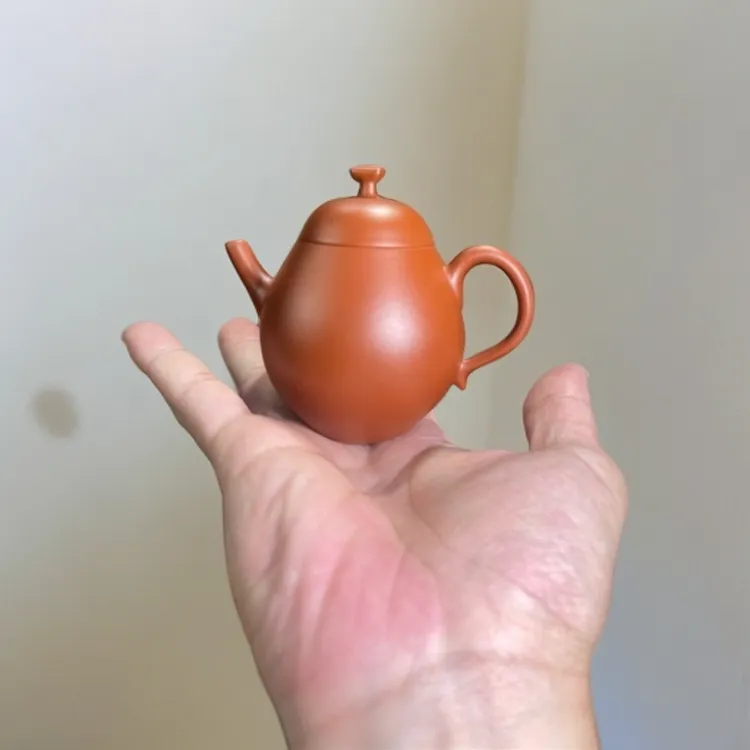 【高奢手工壶】原矿朱泥潮州手拉高梨壶家用泡茶壶110cc