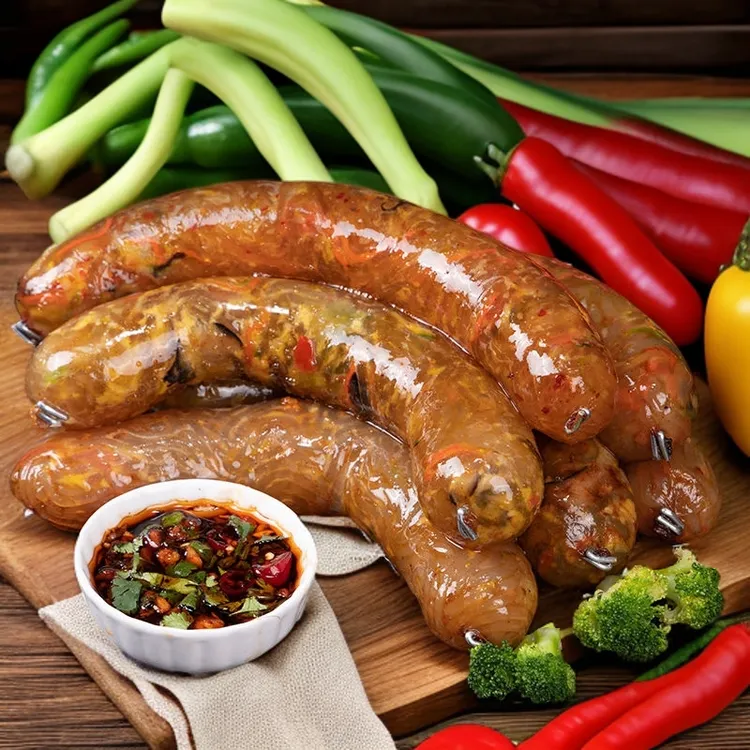 【裕龙昌】素菜肠包邮美味麻辣贡菜粉条肠美味熟食健康手工自制