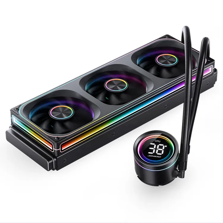 乔思伯（JONSBO）TH-360黑色 一体式水冷散热器 