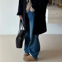 【千禧一代】HANI秋季新款 蓝调牛仔十分裤高腰显瘦直筒牛仔裤K160