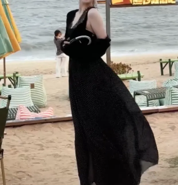 2025春季新款时尚女装爆款轻熟搭配网红仙气连衣裙宽松淘55