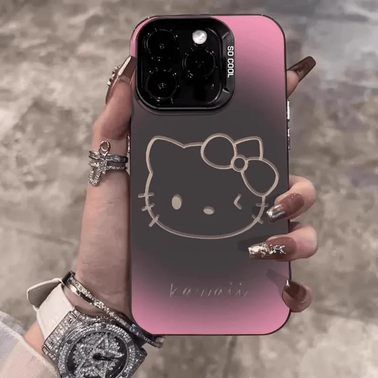 【彩银IMD】镂空KT猫手机壳适用苹果/华为/荣耀/VIVO/OPPO/小米红米