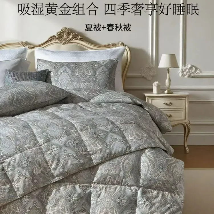 ESTEEM宜庭—美泉新澜瞬吸可水洗鹅绒两件套羽绒被被套被子