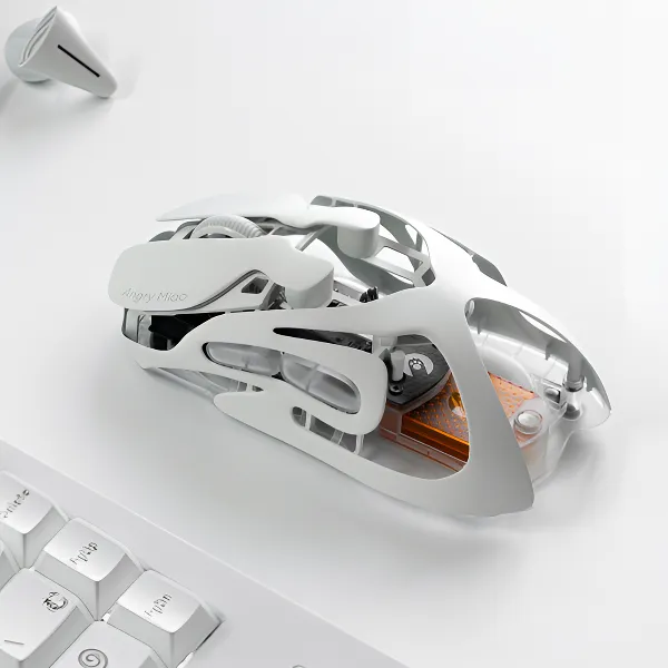 怒喵鼠标黑/白 换电3950双8K 超轻游戏鼠标 高颜值电竞外设