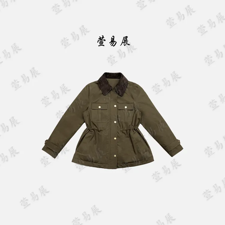 萱易展-“芬兰记事”派克棉服反绒面羊皮领保暖抽绳棉服-WT101502