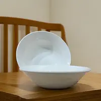 磁州窑强化瓷，维保曲纹微瑕八寸深汤碗，不带标口径20厘米深6厘米