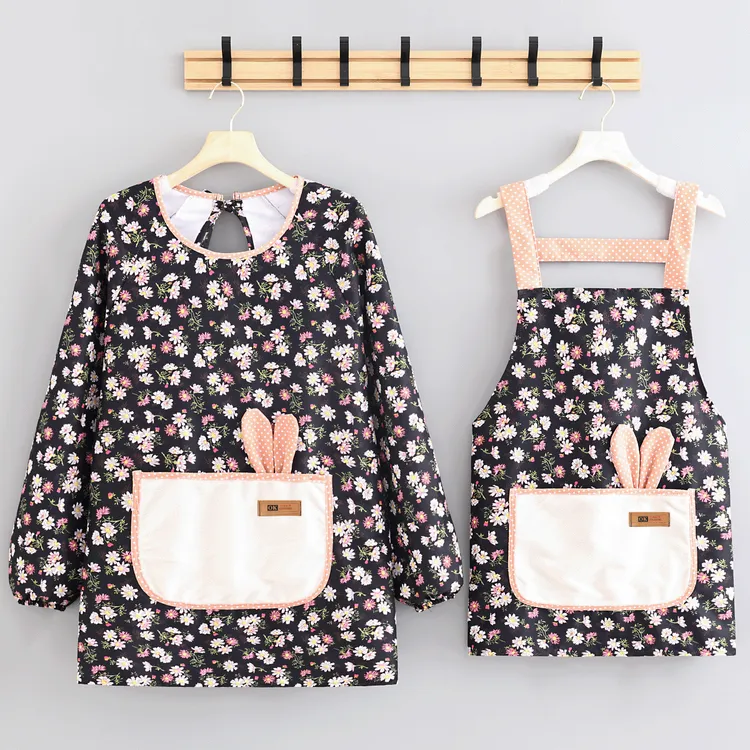 成人防泼水围腰耐穿围裙防油舒适厨房做饭干活透气罩衣外穿工作服