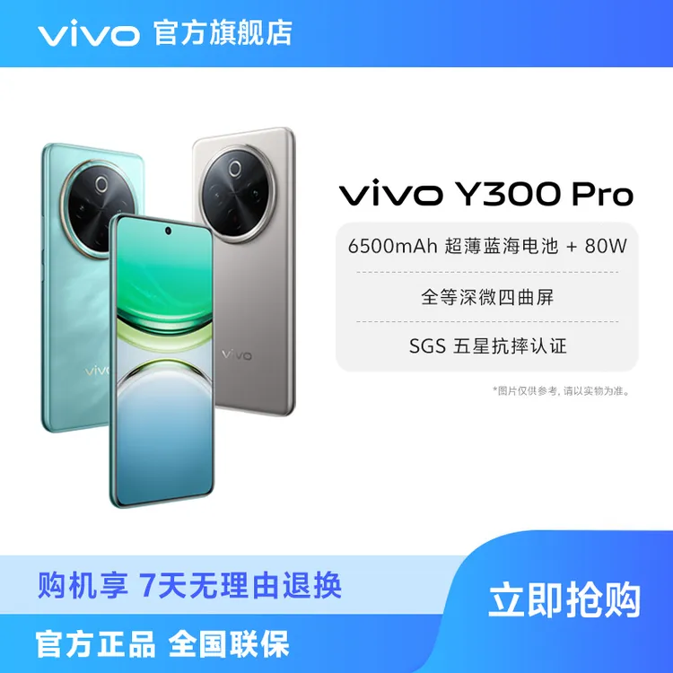 vivo Y300 Pro 智能手机 12GB运行内存 全等深微四曲屏