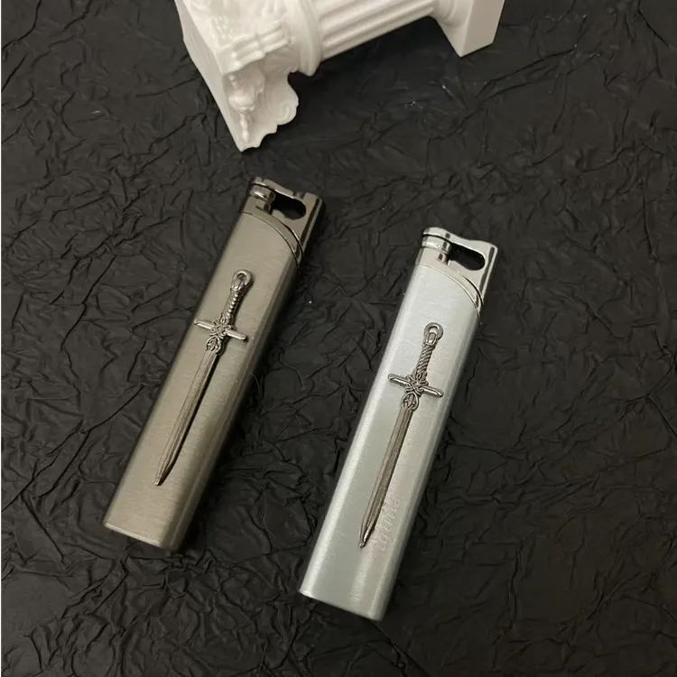 【PLAYER】‘银剑燎原’原创手作打火机金属机身质感送礼物ins可充气