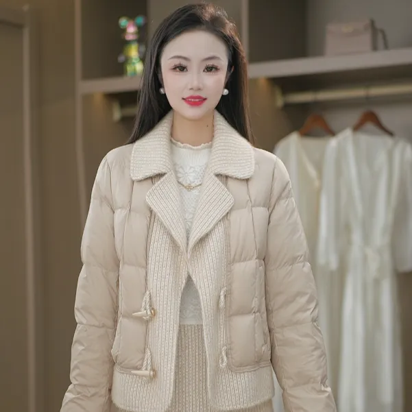 【羽绒服套裙】冬季洋气优雅精致时尚加厚保暖高贵羽绒服套装M-4XL