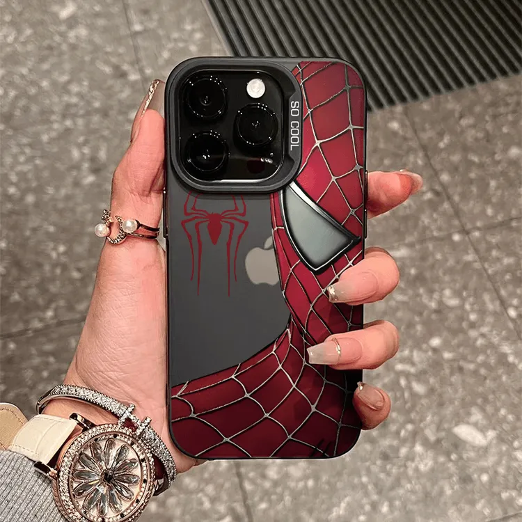 正义蜘蛛侠iPhone1516华为一加oppo小米手机壳14元气壳个性防摔壳