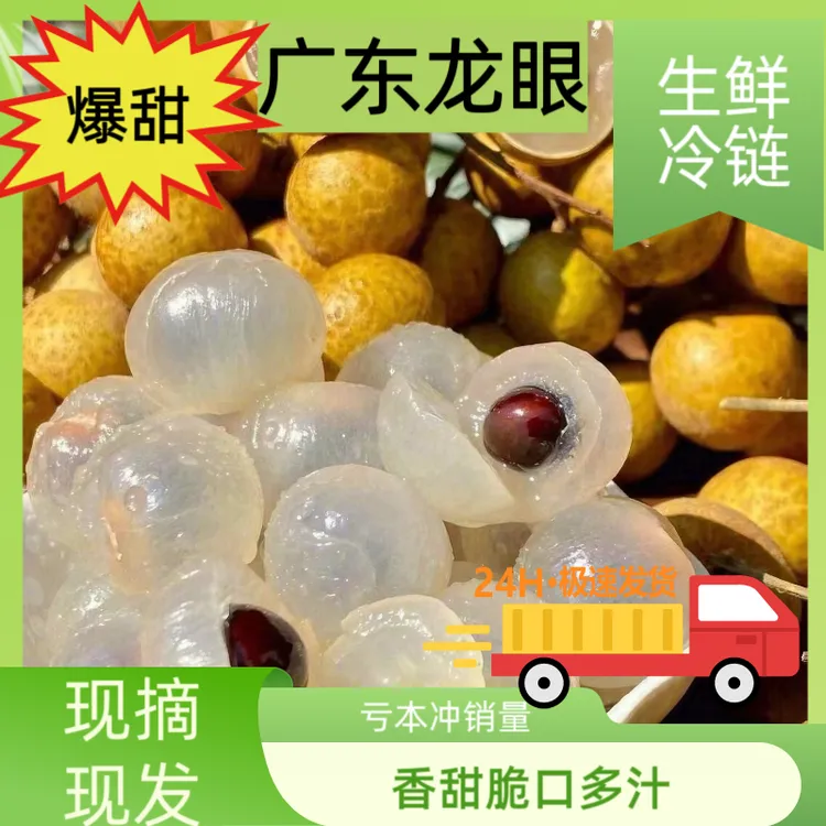 【京东包邮】广东石硖储良龙眼肉多新鲜清甜现摘现发当季水果桂圆