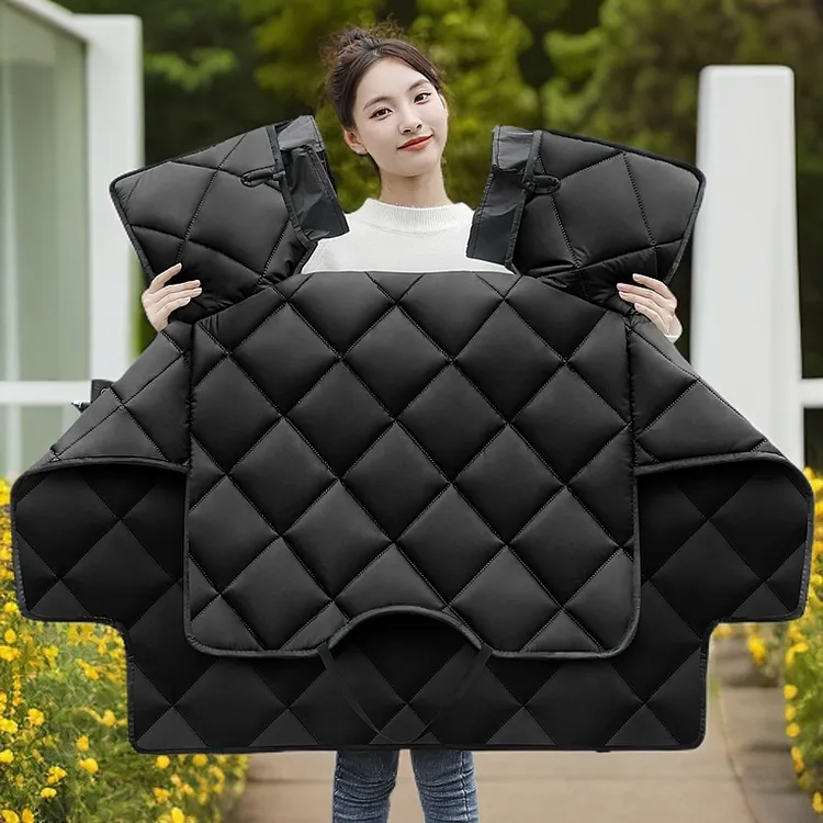 电动车挡风被防水秋冬款摩托电瓶车加厚春秋款防风小四季通用中厚