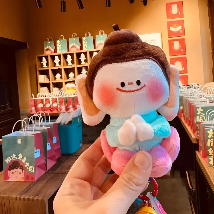 云冈石窟莲花佛小伴玩偶摆件大同文创纪念品挂件精品钥匙扣车挂饰