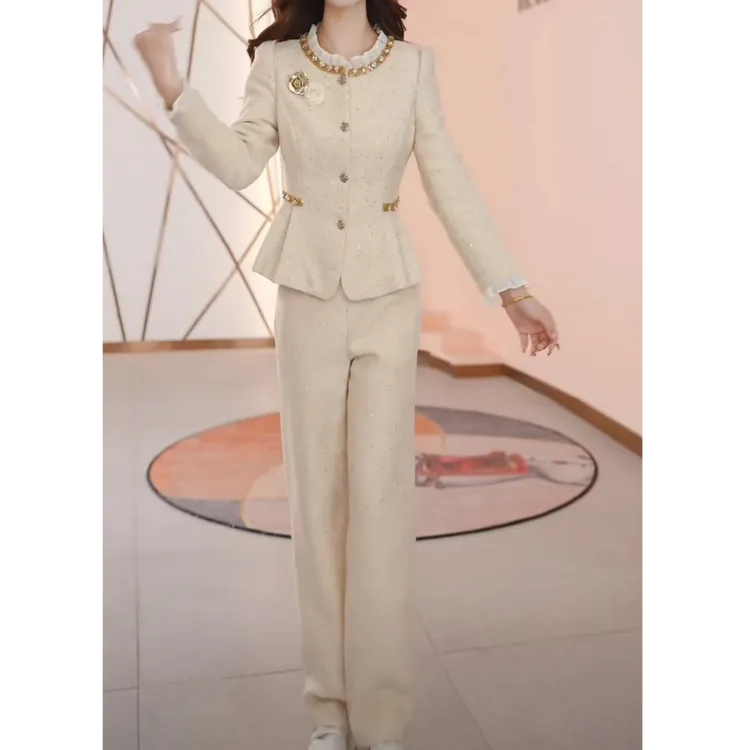 美曦女装【两件套】秋时尚修身宽松洋气休闲收腰显瘦减龄女装套裤