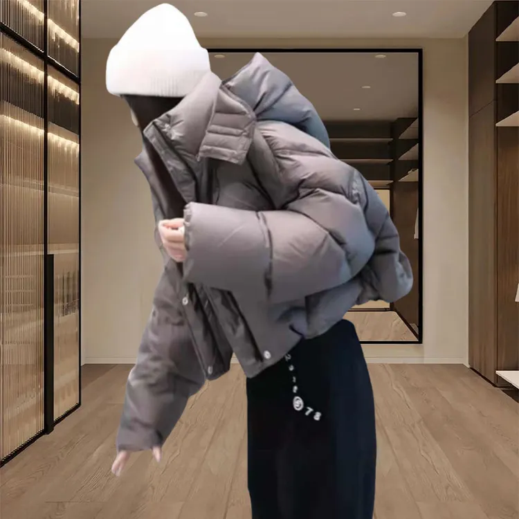 棉服女2025年新款冬季韩系百搭加厚保暖棉袄时尚休闲显瘦连帽外套