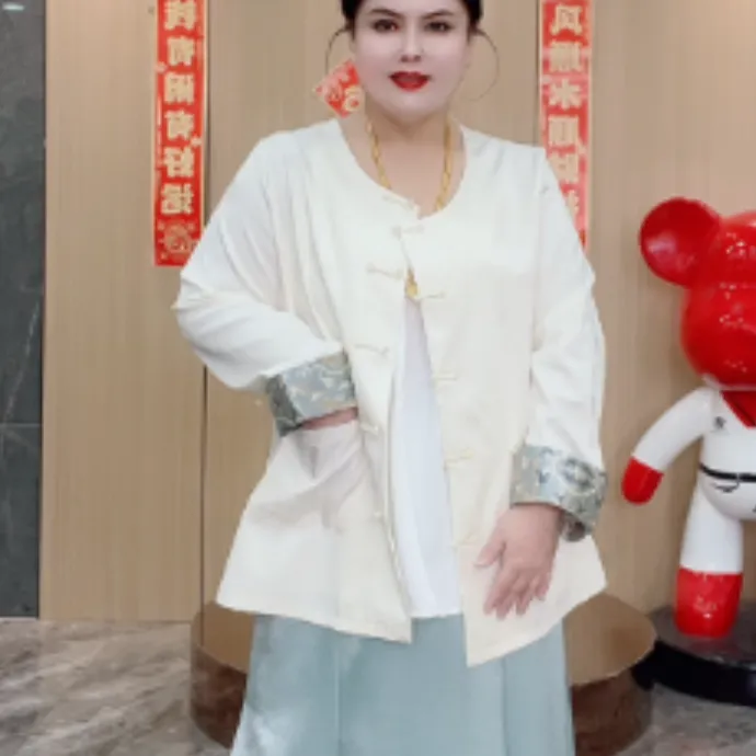 8861轻奢高级感新中式刺绣外套