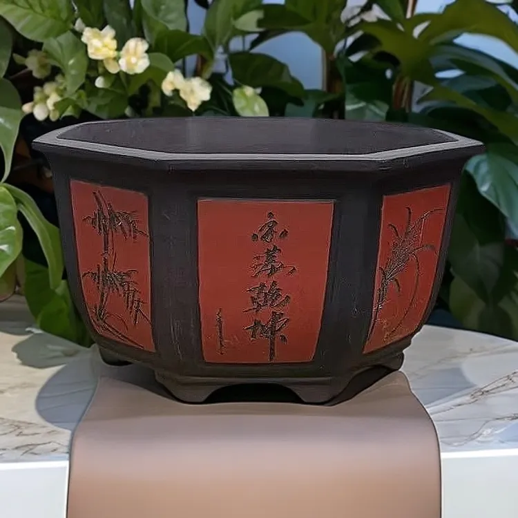 兰花盆兰花专用盆多肉花盆紫砂花盆绿萝花盆君子兰盆室内养花特价