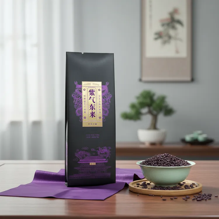 【N103紫气东来】茶叶泡袋16长包装袋茶业烫金武夷岩茶可定制铝箔