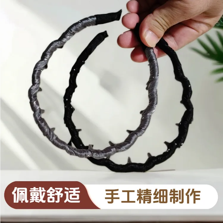 网红韩版成人简约发箍小香风简约发箍气质女原创设计手工编织发箍