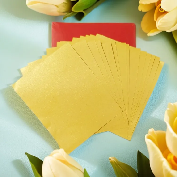 加厚双面留金，买一送一，手工折纸多尺寸正方形折莲花纸送袋子