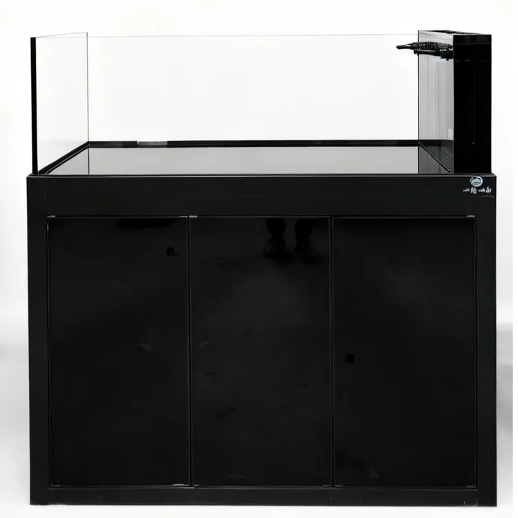 8公分侧溢流隐藏式上下水超白玻璃原生态溪流缸用于客厅造景