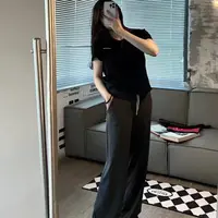 时尚Throwback运动女士显瘦气质瑜伽阔腿裤