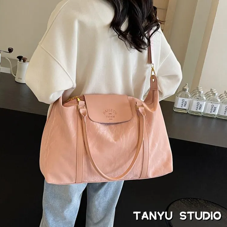 探屿潮牌大容量手提短途外出旅行包女出差轻便行李包防泼水健身包