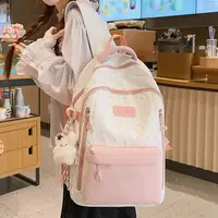 书包女小清新可爱新款旅游休闲简约背包大学生初中高中女生双肩包