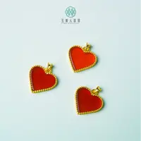 石惑珠宝~爱心玛瑙吊坠约16*17mm/多样性发一