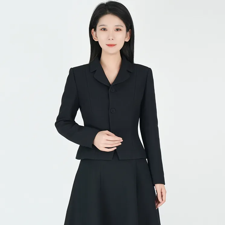 【单独外套或半裙】羊毛桑蚕丝西服职业墨语HCSS050761+HCSS050762