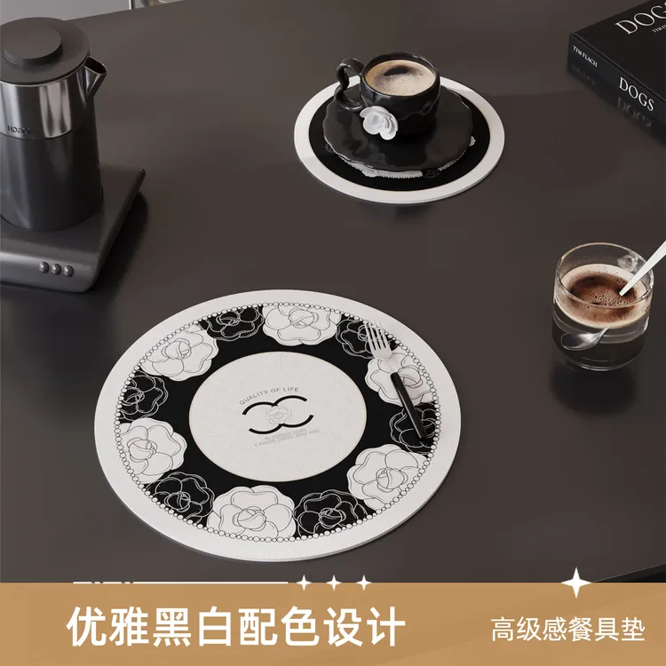 硅藻泥厨房台面沥水垫餐垫咖啡机饮水机洗手池台面垫桌面吸水垫
