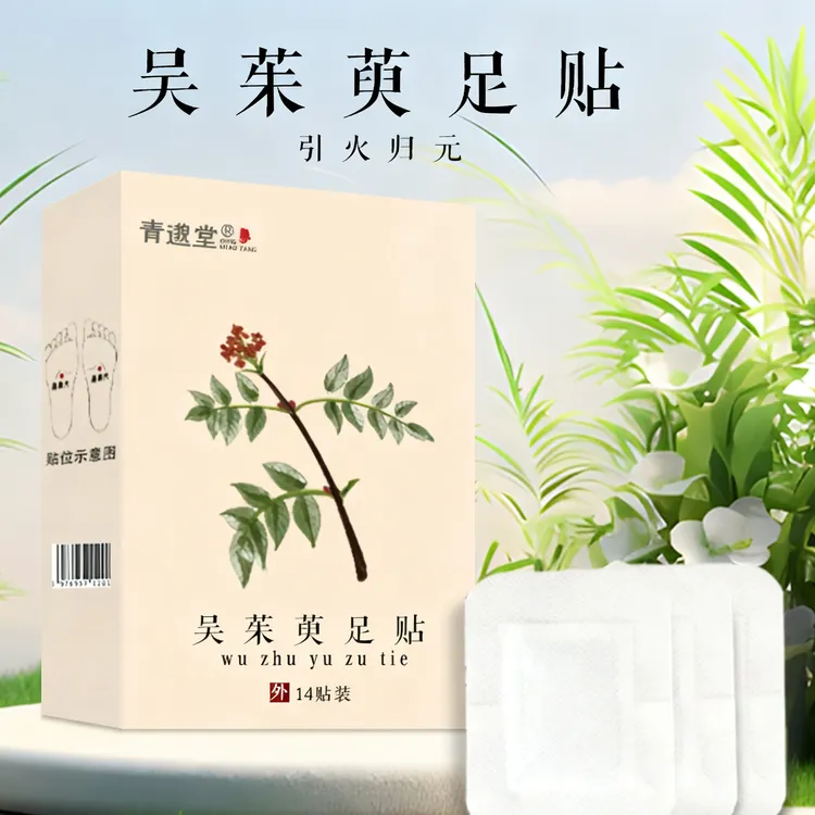 【2盒装】吴茱萸肉桂草本足贴上热下寒内调舒缓护理独立脚贴
