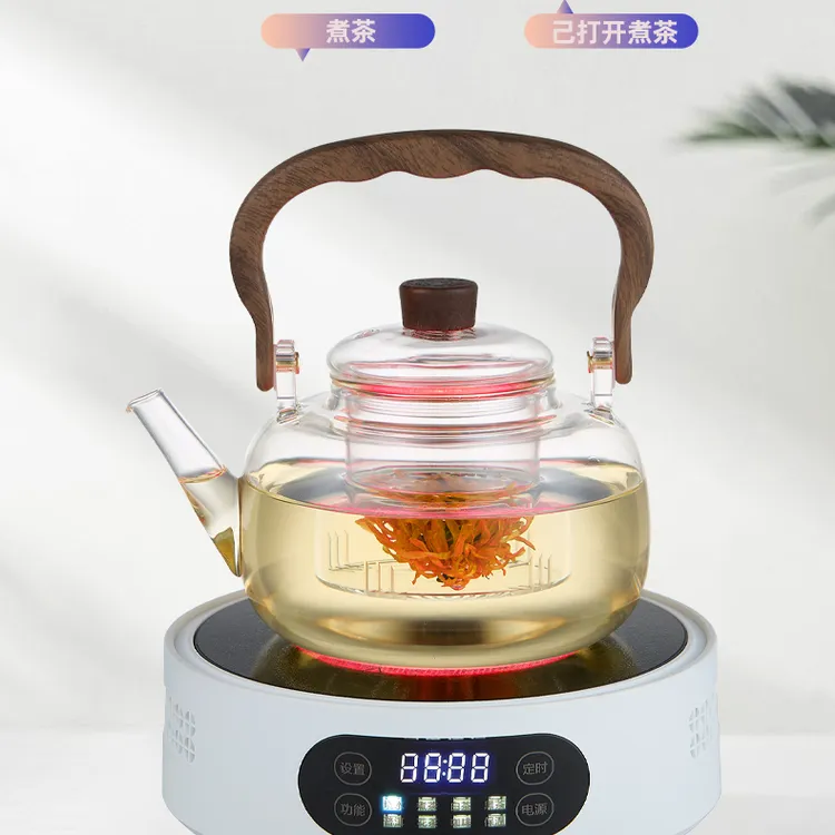 杏田电磁炉3d户外围炉茶壶家用小型新款电陶炉煮茶器炉子煮茶玻璃