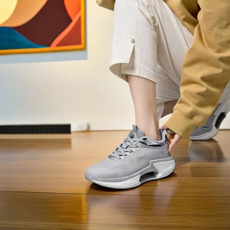 靰鞡草爆米花减震透气鞋厚底鞋子休闲运动鞋靰鞡草男鞋靰鞡草男鞋