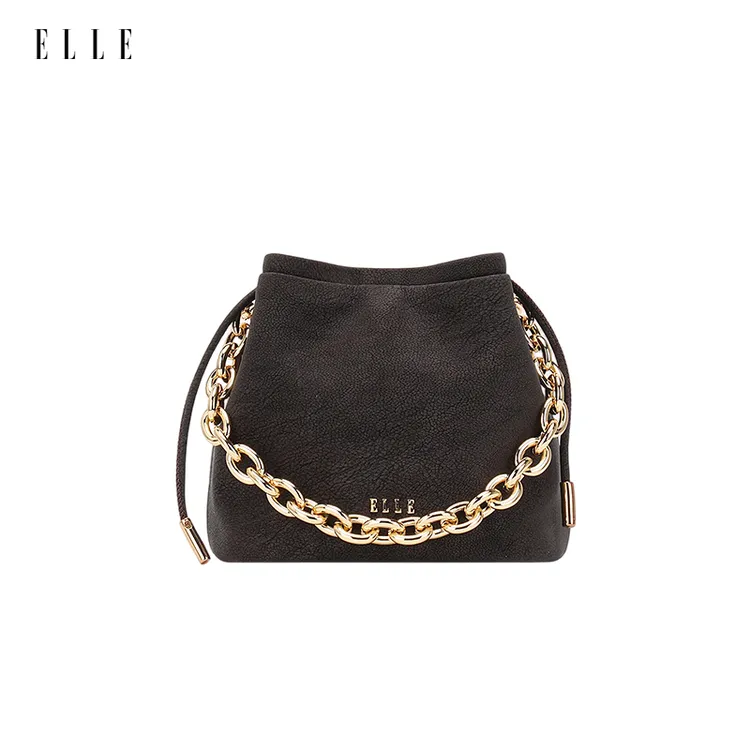 ELLE25年早秋新款琥珀流光限定插格袋轻奢简约桶包单肩包24676