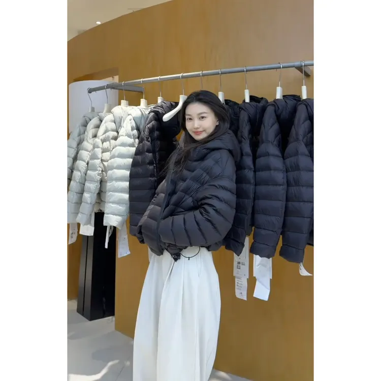 MARIE.COCO韩系简约风保暖排骨棉服外套搭宽松慵懒休闲裤秋冬穿搭