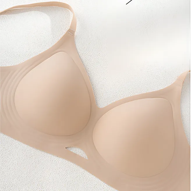 粉底液无痕内衣女小胸聚拢显大收副乳防下垂无钢圈果冻亲肤文胸罩