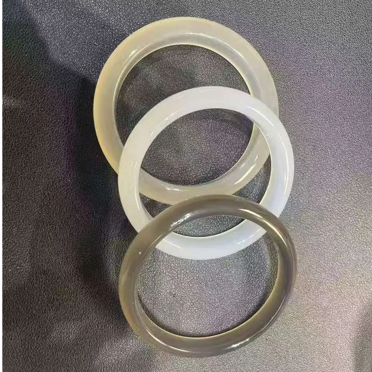 【官方正品】马料白冰玉髓玛瑙白月光手镯玉镯白月光玉镯多样性发一
