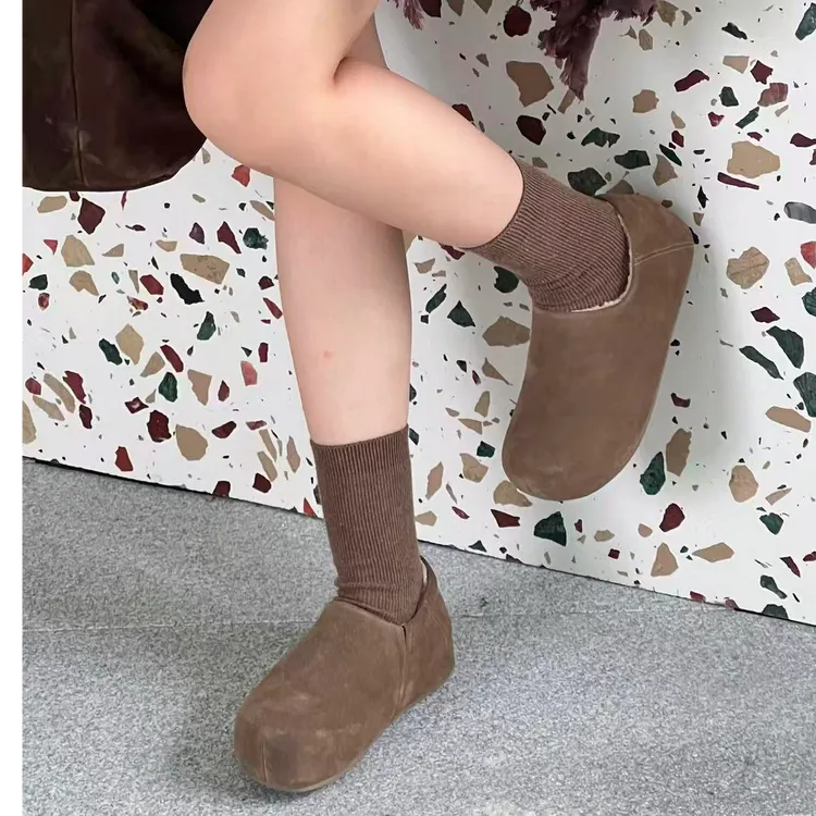 米诗思博肯鞋时尚休闲鞋加绒冬季内增高小厚底