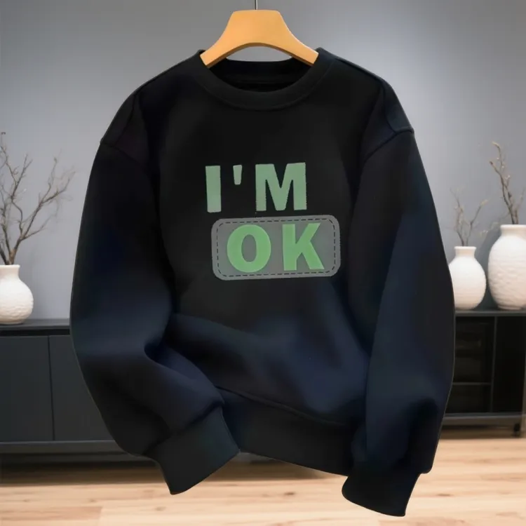 啄木鸟卫衣男童秋冬加厚加绒保暖休闲套头长袖卫衣青年圆领打底衫