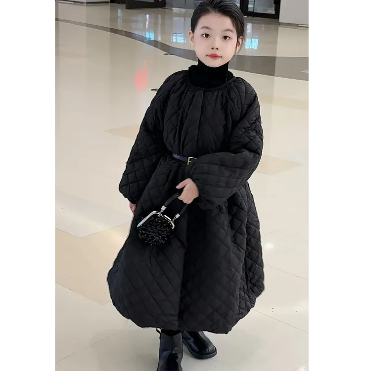 女童连衣裙棉服冬季加厚加绒2025新款洋气儿童秋冬款公主裙