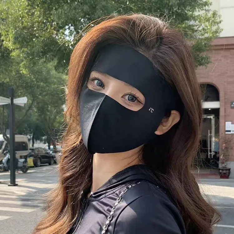 脸基尼面罩新款全脸短款冰丝口罩女透气薄款防紫外线高颜值透气