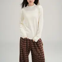 【针织系列】蜜糖花 显瘦花边毛衣秋冬国风百搭气质打底女装