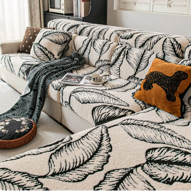 洱峰舒棉绒沙发罩全包万能套秋冬2025新款防滑沙发套罩毛绒保护套