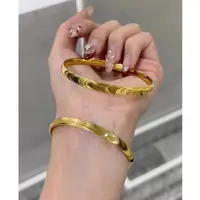 合金手镯 合金材质【猫眼闭口手镯】气质轻奢时尚百搭小众简约素圈