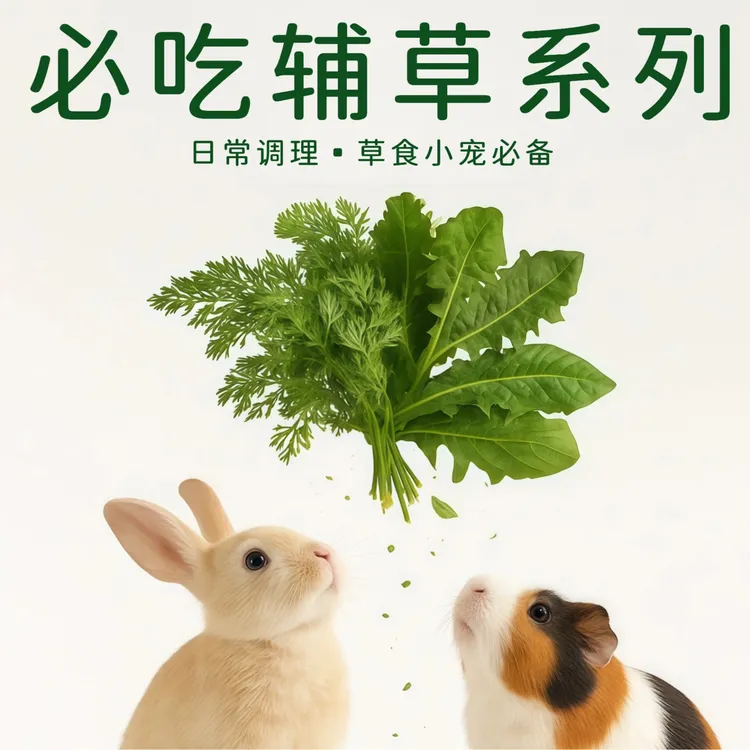 卡宠派对养育辅草 | 菊苣蒲公英胡萝卜叶荷兰猪兔子烘干提摩西草