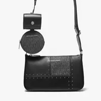 MICHAELKORS/迈克高仕简约肩包小众通勤黑色单肩包百搭斜